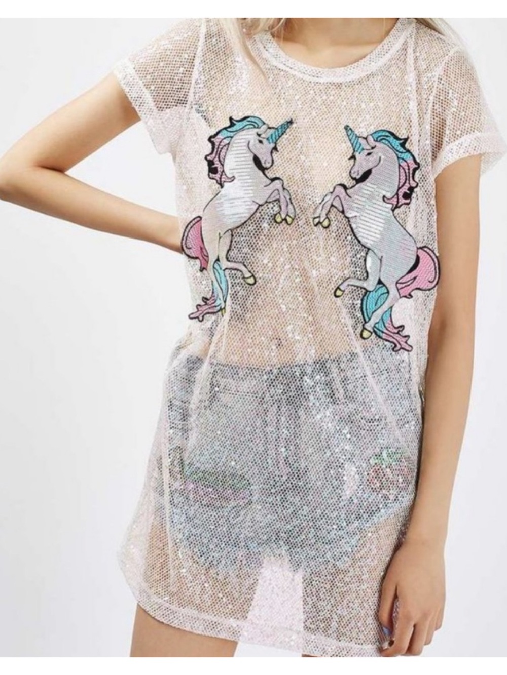 Kuccia Sequin Mesh Unicorn Dress🦄